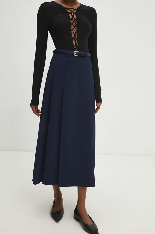 Answear Lab spódnica 23081.HWK granatowy WW24