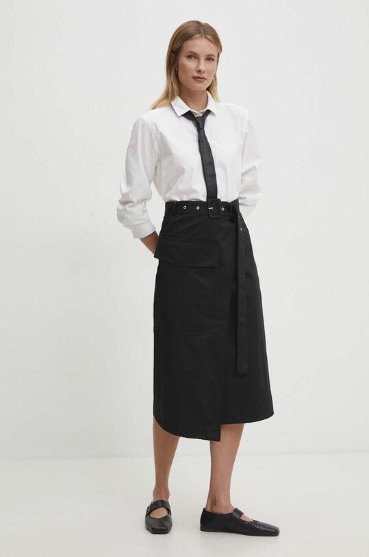 Answear Lab fustă 9223.ikk negru WW24