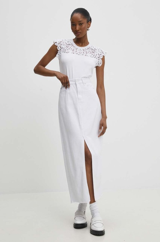 Дънкова пола Answear Lab A2362.IWK бял WW24