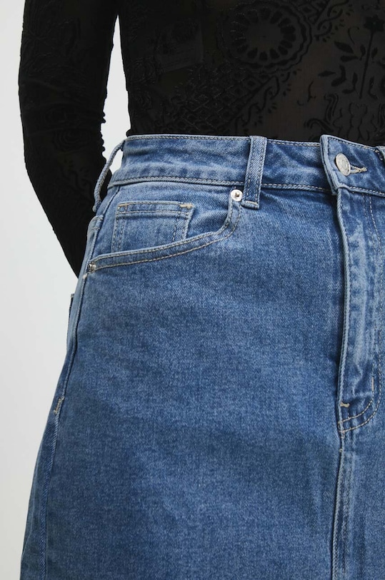 Τζιν φούστα Answear.LAB μπλε qh001.IWK