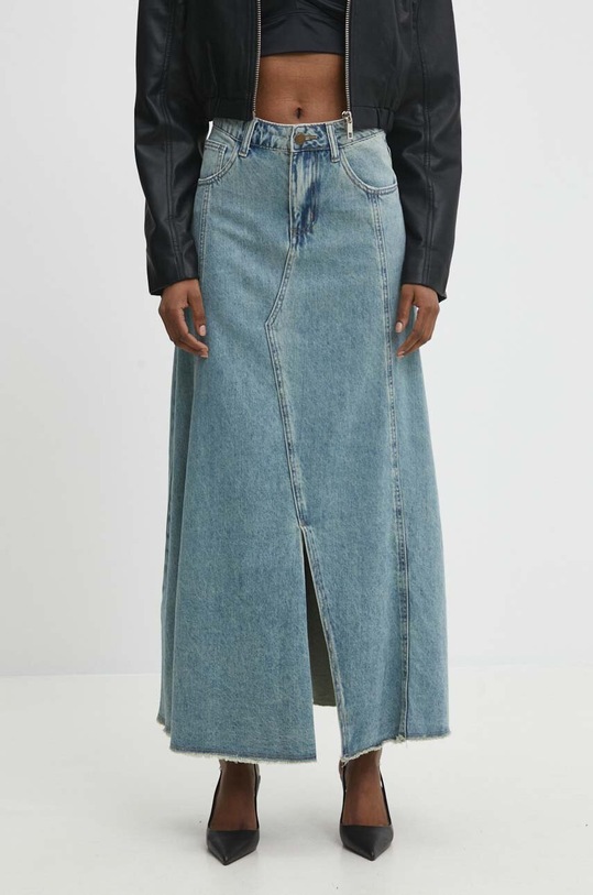 Джинсовая юбка Answear.LAB casual голубой cb1o2441.ijs