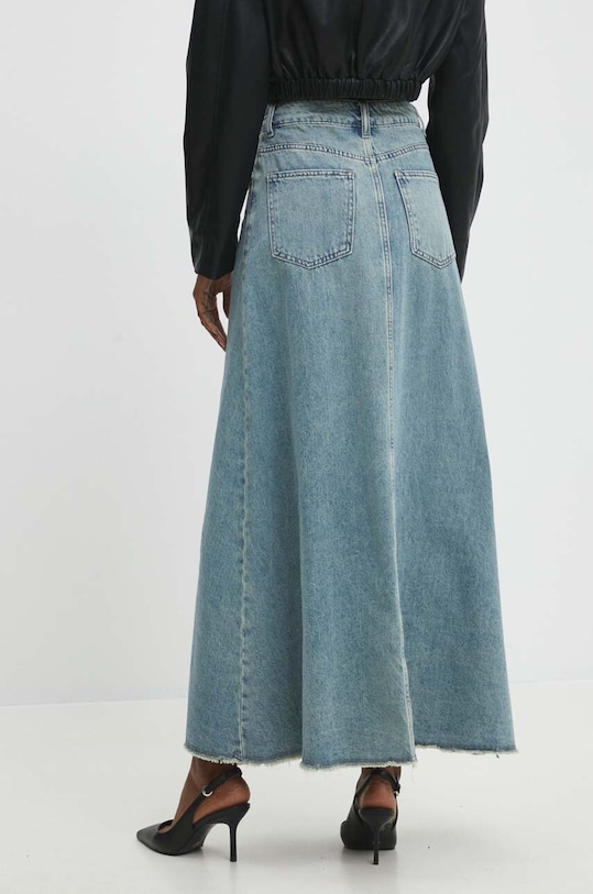 Odzież Answear Lab spódnica jeansowa cb1o2441.ijs niebieski