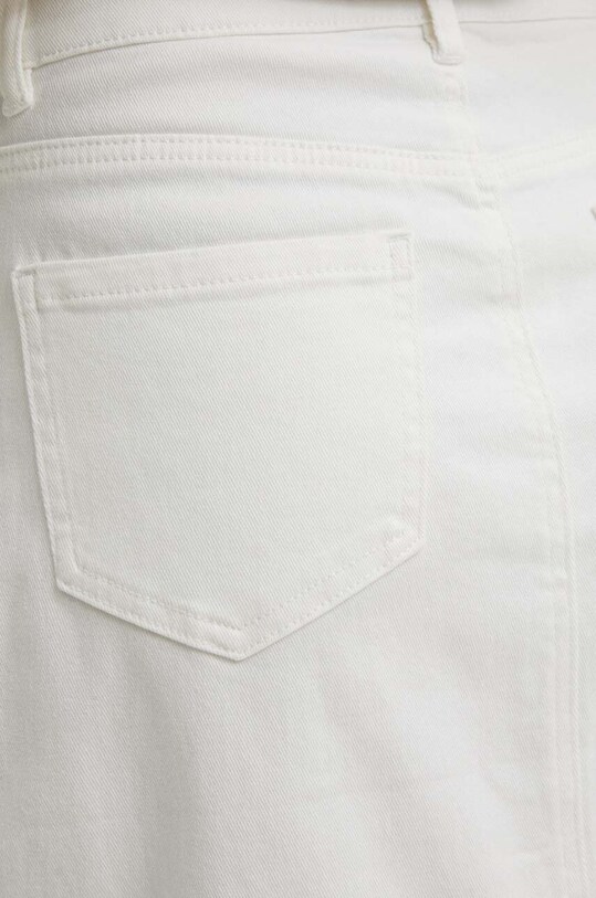 Answear Lab fustă din denim alb Q117B.HWK