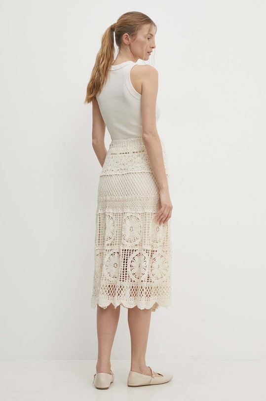 Odzież Answear Lab spódnica A21465.HWK beżowy