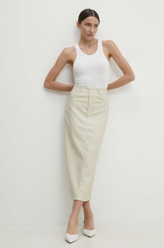 Answear Lab spódnica casual beżowy x8143.ikk