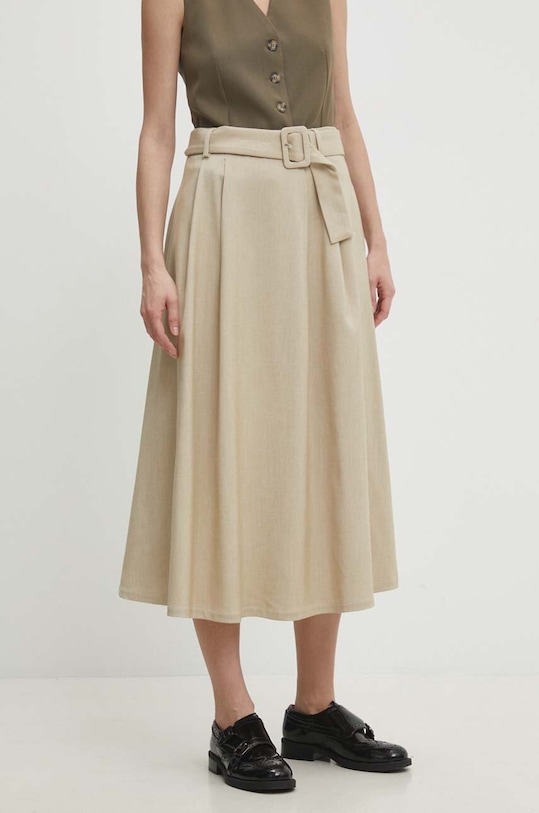 Спідниця Answear.LAB 26429.ijs бежевий WW24