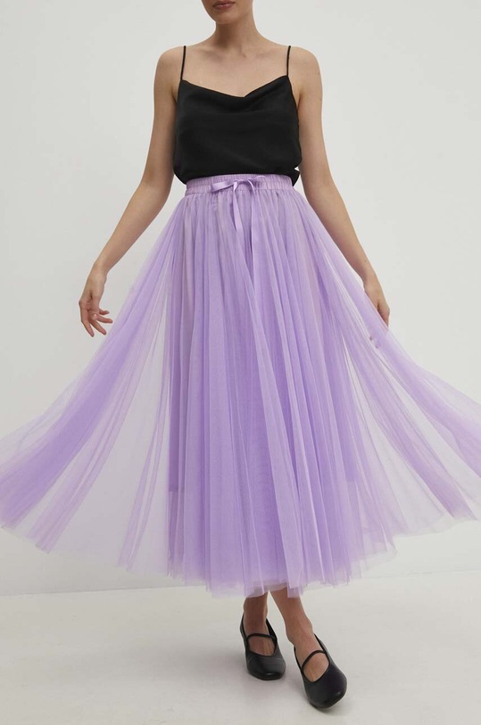 Sukně Answear.LAB maxi fialová ck.8077.fh