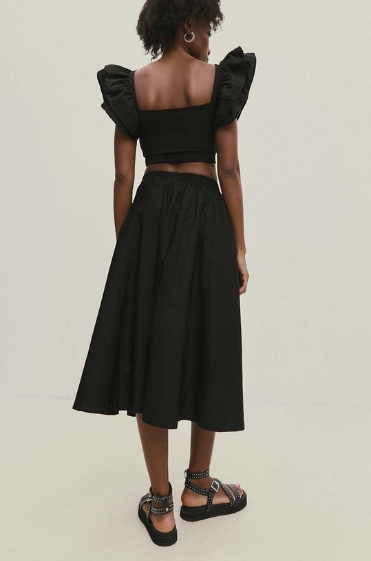 Ρούχα Βαμβακερή φούστα Answear.LAB 7004.tjs μαύρο