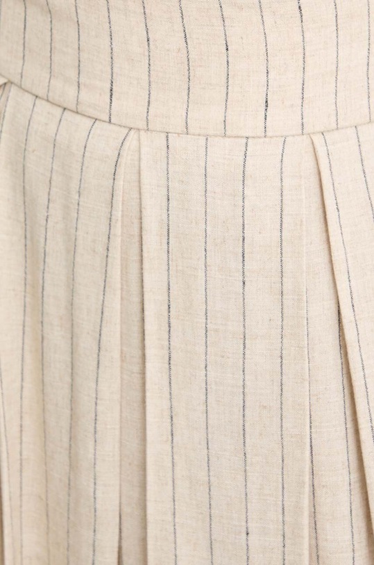 Answear Lab spódnica z lnem beżowy 6222.TWK