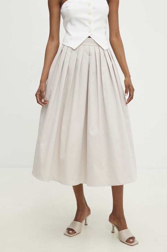 Answear Lab spódnica casual beżowy 2820.fh