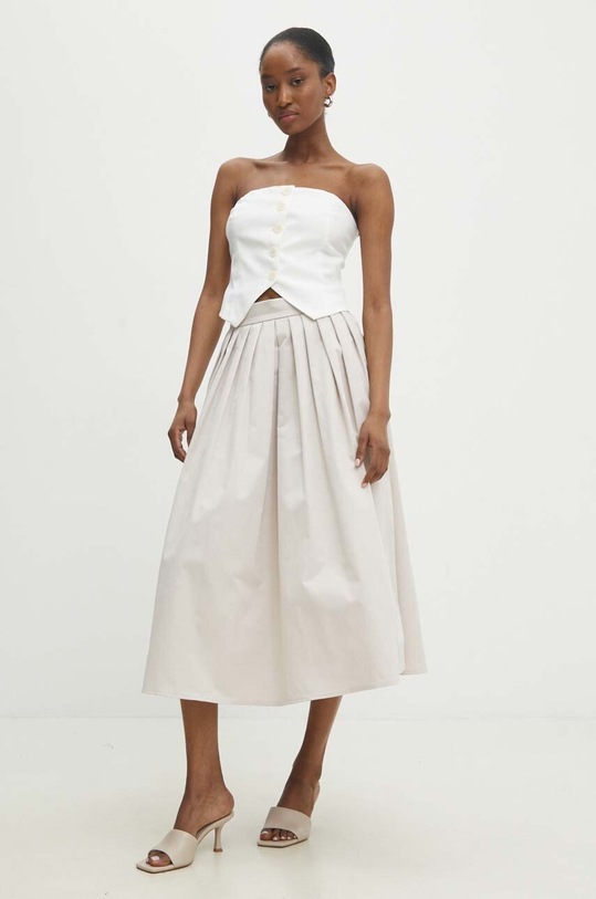 Answear Lab spódnica beżowy 2820.fh