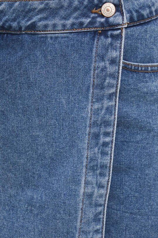 Answear Lab fustă-pantalon din denim albastru JD523.HWK