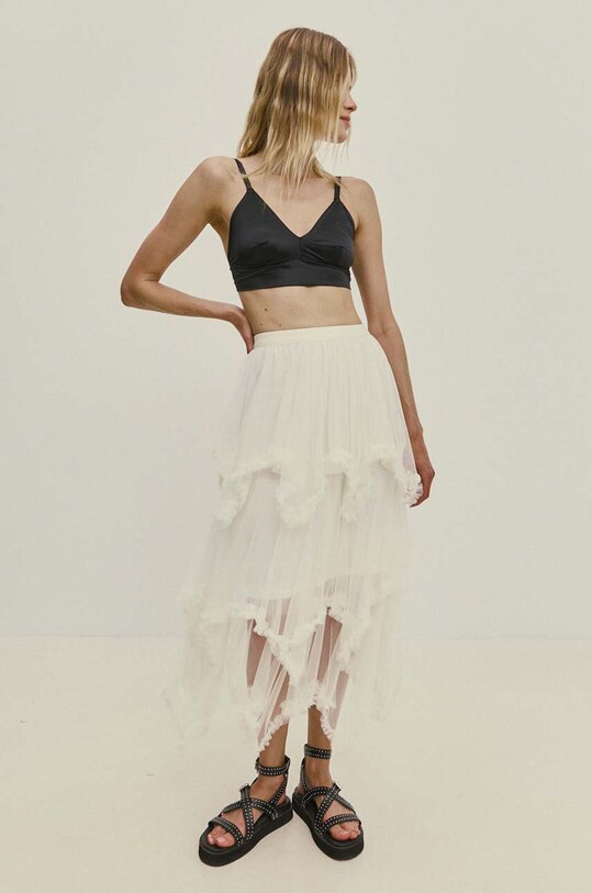 Answear.LAB szoknya bézs ck08226.fh