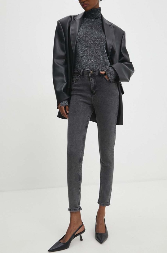 Answear Lab jeans gri 250.yb.p.4144.TWK