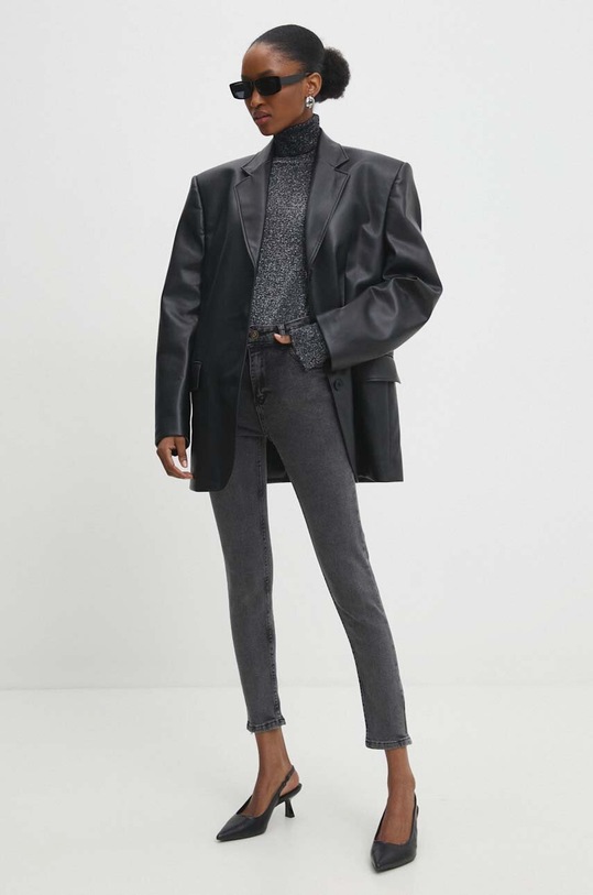 Answear Lab jeans 250.yb.p.4144.TWK gri WW24