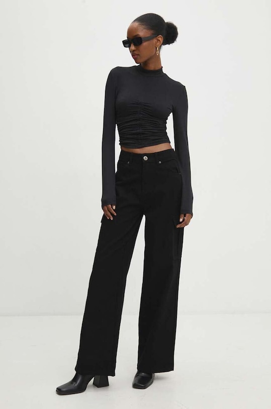 Answear Lab jeansy LJN.272ZUKIBLK.gdb czarny WW24