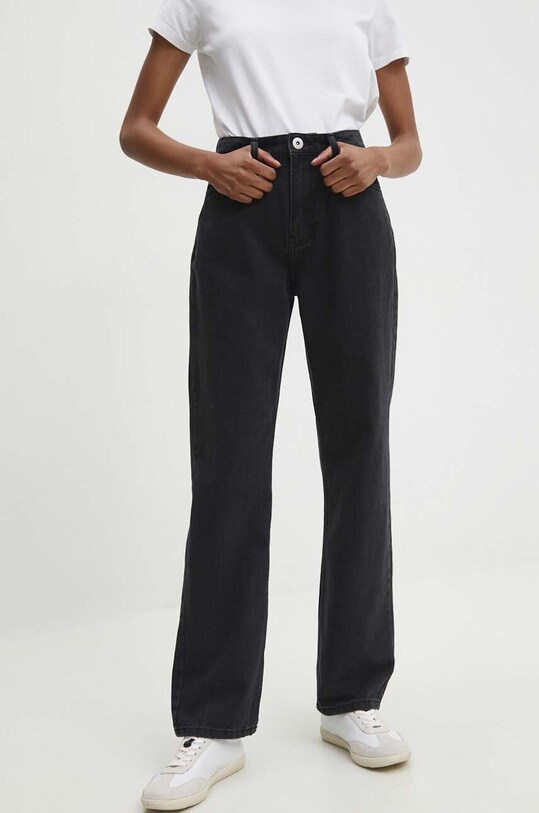 Answear Lab jeansy LJN.494VIOLABLK.gdb czarny WW24
