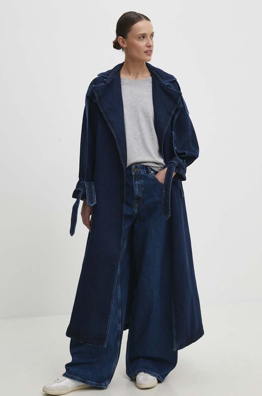 Answear Lab jeansy 9439.th granatowy WW24
