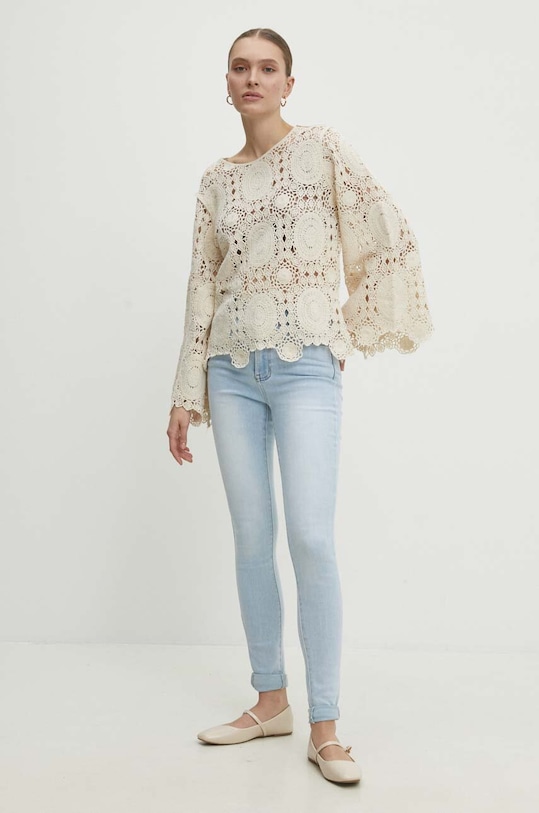 Džíny Answear.LAB ap398.14.FKK modrá WW24