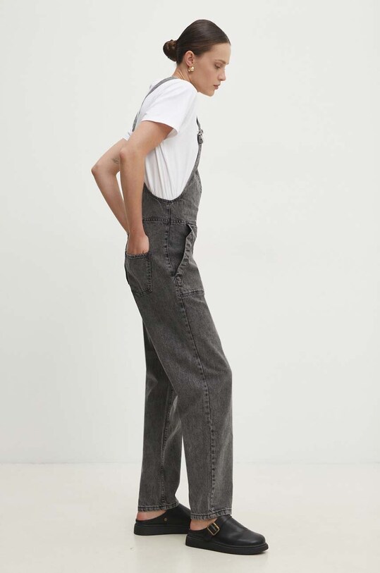 Answear Lab ogrodniczki jeansowe szary s74.TWK