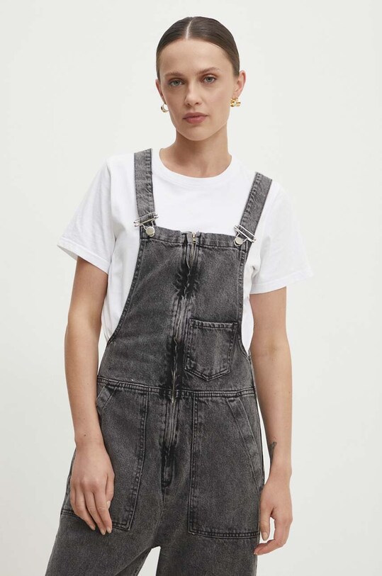 Answear Lab ogrodniczki jeansowe s74.TWK szary