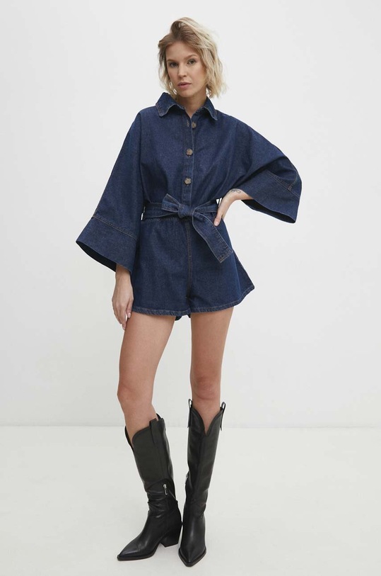 Answear Lab kombinezon jeansowy 6773.TKK granatowy WW24