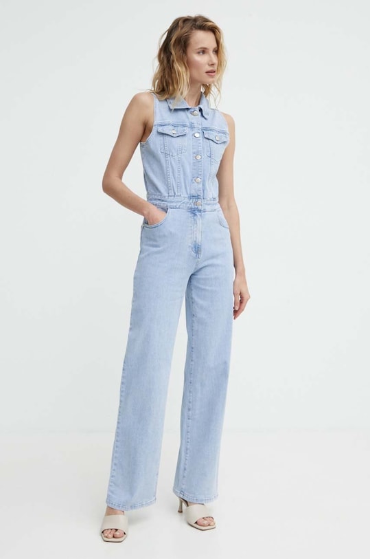 Answear Lab kombinezon jeansowy casual niebieski RD83952.HWK