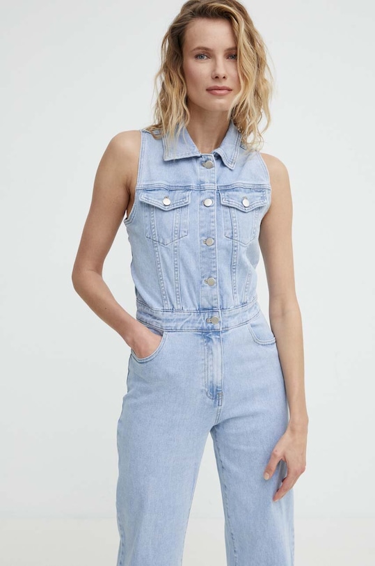 Answear Lab kombinezon jeansowy niebieski RD83952.HWK