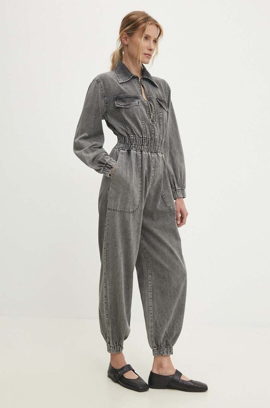 Answear Lab jumpsuit di jeans denim grigio 8001.tjs