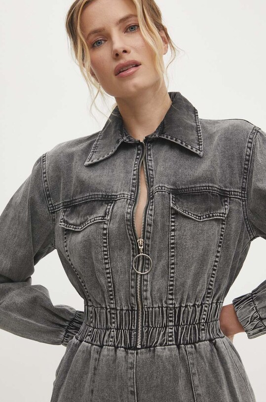 Answear Lab jumpsuit di jeans grigio 8001.tjs