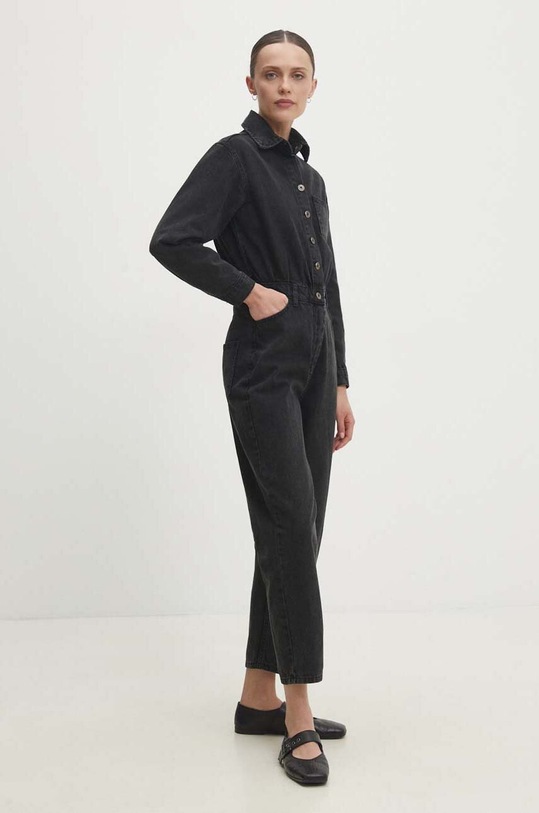 Answear Lab kombinezon jeansowy bawełna szary t27070.tjs