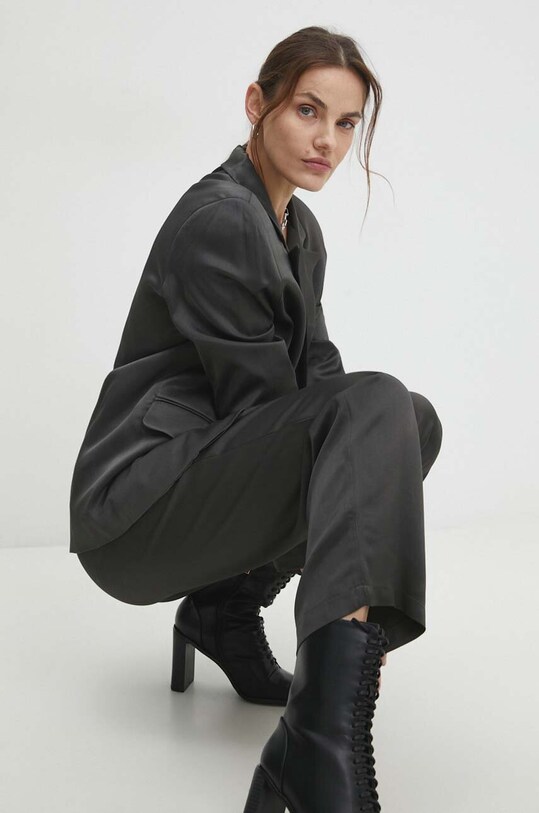 Hlače Answear.LAB 18967.1TWK siva