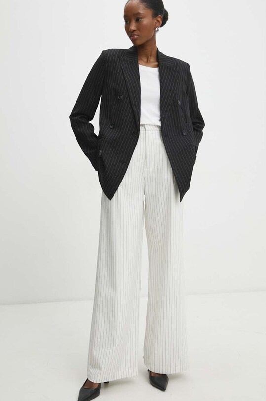 Answear Lab pantaloni de bumbac bumbac bej 8324.HKK