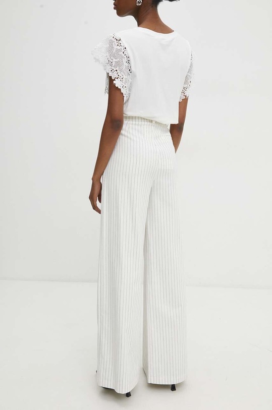 Answear Lab pantaloni de bumbac 8324.HKK bej WW24