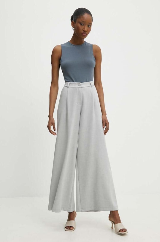 Kalhoty Answear.LAB high šedá 2412.ijs