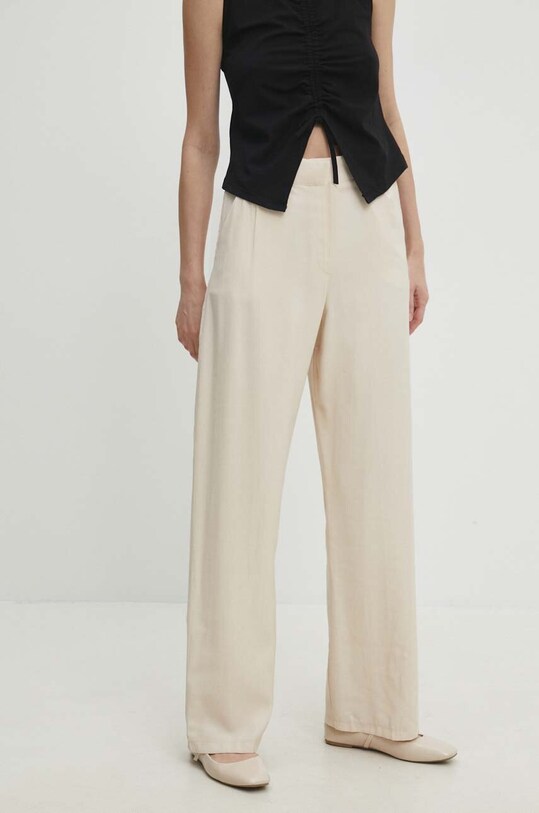 Answear Lab pantaloni bej 8078..td