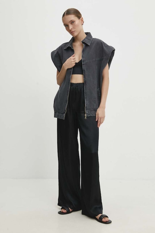 Answear Lab pantaloni 6826.td negru WW24