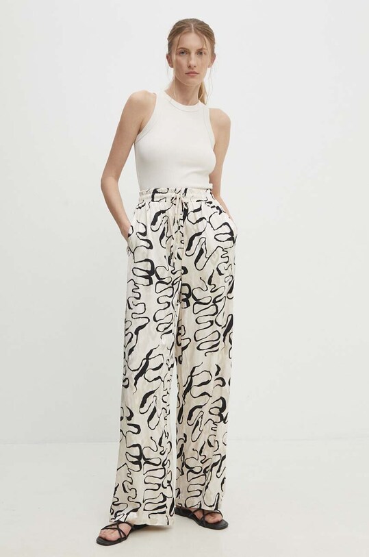 Answear Lab pantaloni 39455.td bej WW24