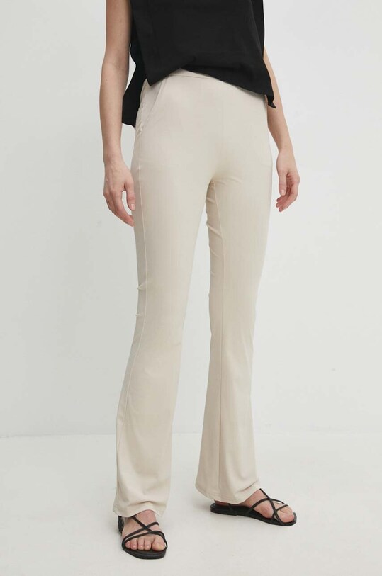 Штани Answear.LAB з еластаном бежевий pl6008.IKK