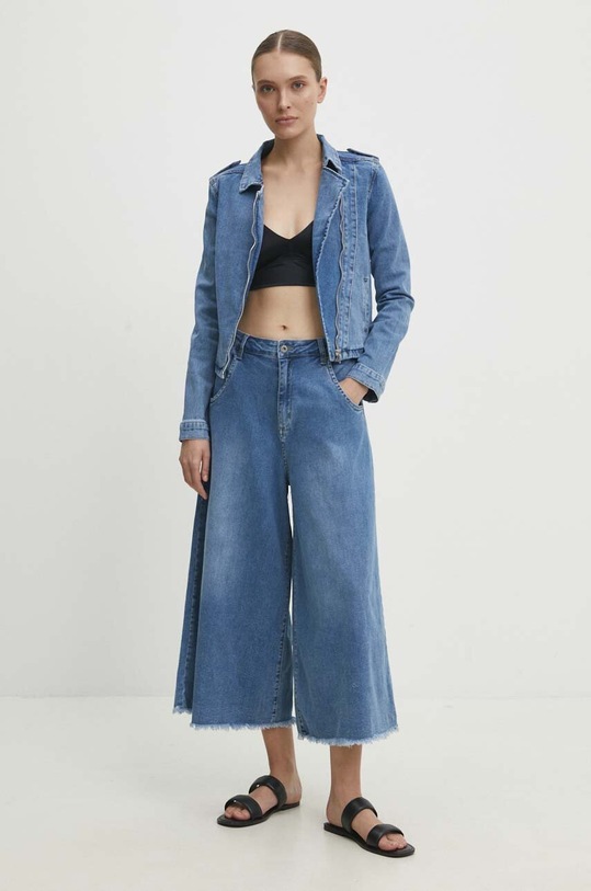 Answear Lab pantaloni 1776.IKK albastru WW24