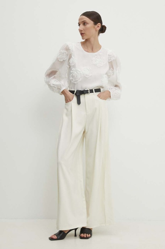 Answear Lab pantaloni A22107.HWK bej WW24