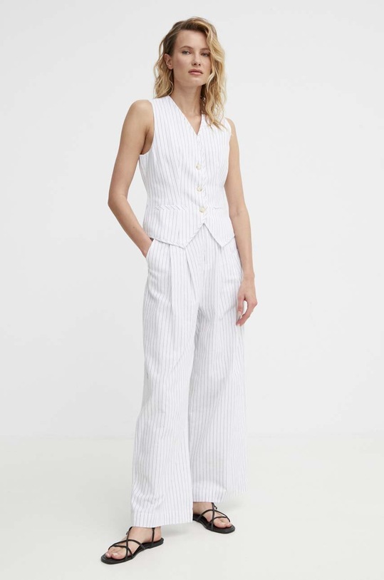 Answear Lab spodnie bawełniane M7067.HWK biały WZ24