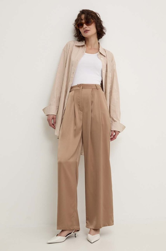 Штани Answear.LAB прямий бежевий sng.spd05p.tjs