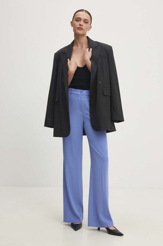 Answear Lab pantaloni hu6102.luxury.fh albastru WW24