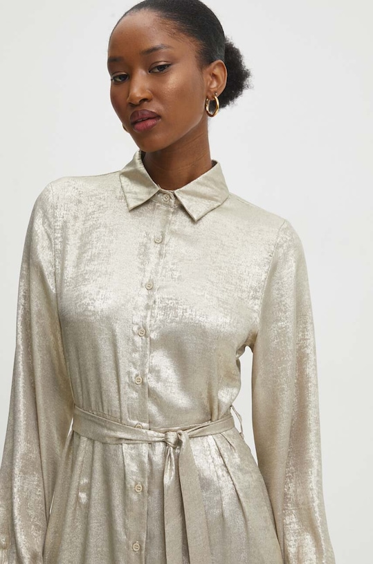 Answear Lab sukienka złoty 7276.HWK