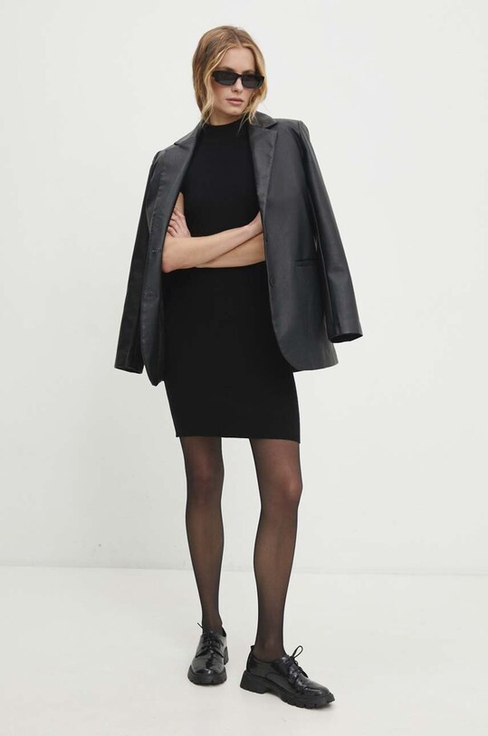 Answear Lab rochie 90172.td negru WW24