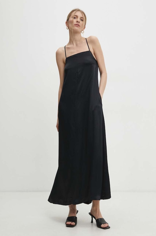 Answear Lab rochie ww24.ssd01o.tjs negru WW24