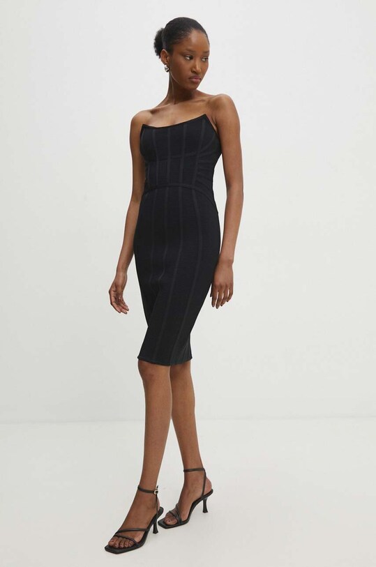 Answear Lab rochie mini negru 608691.HWK