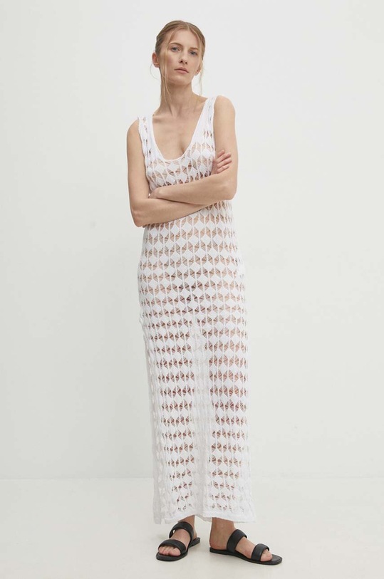 Answear Lab sukienka w24S.LF.111248.TJS biały WW24