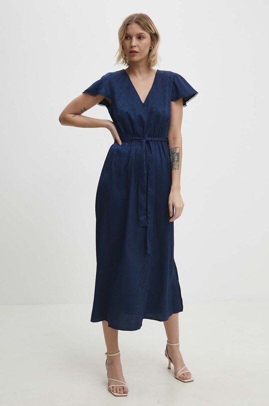 Answear Lab rochie midi bleumarin 3752d.fjs